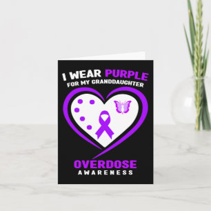 Carte Je Porte Du Purple Pour Mon Grand-Fille Surdose
