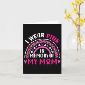 Carte Je porte du rose en mémoire de ma mère sensibilisa (Fleur jaune)