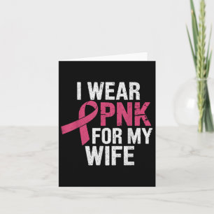 Carte Je Porte Du Rose Pour La Sensibilisation Au Cancer