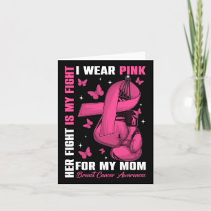 Carte Je Porte Du Rose Pour Ma Mère Boîte De Sensibilisa