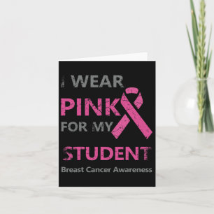 Carte Je Porte Du Rose Pour Ma Sensibilisation Au Cancer