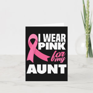 Carte Je Porte Du Rose Pour Ma Tante Tante Cancer Du Sei