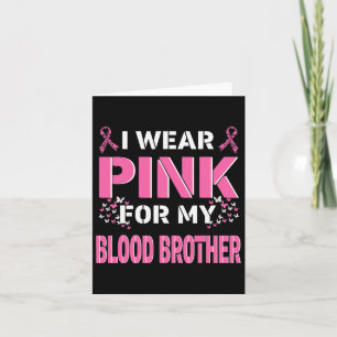 Carte Je Porte Du Rose Pour Mon Frère Sanitaire Cancer D