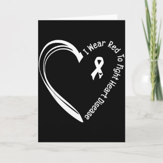 Carte Je porte du rouge pour lutter contre la Journée de