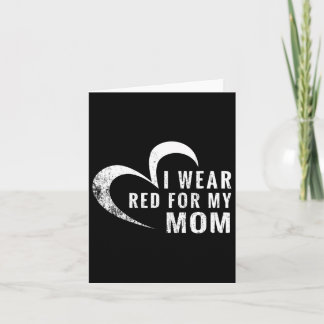 Carte Je Porte Du Rouge Pour Ma Mère Maladie Cardiaque S