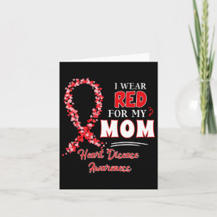 Carte Je Porte Du Rouge Pour Ma Mère Rouge Ruban Maladie