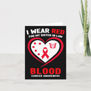 Carte Je Porte Du Rouge Pour Ma Soeur En Droit, Médecine