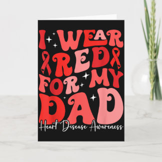 Carte Je Porte Du Rouge Pour Mon Papa Retro Chd Sensibil
