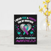 Carte Je Porte Du Tealandviolet Pour Mon Frère Suicide P (Fleur jaune)