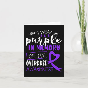 Carte Je porte du violet en mémoire de la sensibilisatio