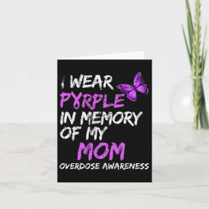 Carte Je porte du violet en mémoire de la sensibilisatio