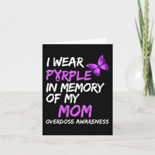 Carte Je porte du violet en mémoire de ma mère Sensibili