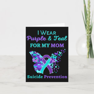 Carte Je Porte Du Violet Et Turquoise Pour Ma Mère Suici