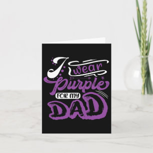 Carte Je Porte Du Violet Pour Mon Père Pancréatique Canc