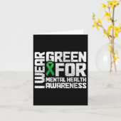 Carte Je Porte Le Mois Vert Pour La Sensibilisation À La (Fleur jaune)