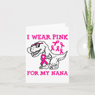 Carte Je Porte Le Rose Pour Ma Nana Conscience Du Cancer