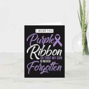 Carte Je Porte Le Violet Pour Mon Fils Sensibilisation I