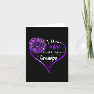 Carte Je Porte Le Violet Pour Mon Grand-Père Epilepsie S