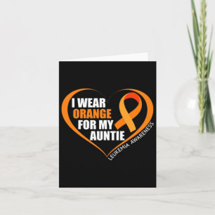 Carte Je Porte Orange Pour Ma Tante Sensibilisation À La