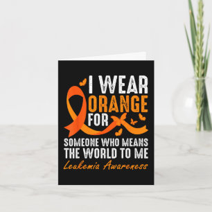 Carte Je porte orange pour quelqu'un qui compte pour moi