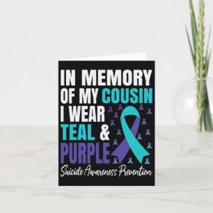 Carte Je Porte Turquoise Et Violet Pour Mon Cousin Suici