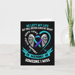 Carte Je Porte Turquoise Et Violet Pour Quelqu'Un Qui Me