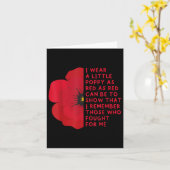 Carte Je Porte Un Peu De Pavot Comme Red-patriotique, Ét (Fleur jaune)