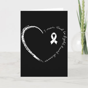 Carte Je Porte Un Ruban De Coeur Rouge Pour Combattre Le