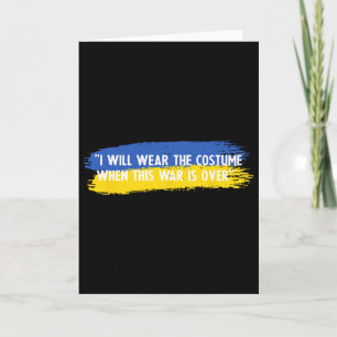 Carte Je porterai le costume quand cette guerre sera fin