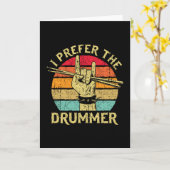 Carte Je préfère le batteur (Fleur jaune)