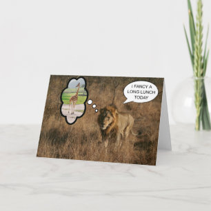 Carte Je préfère un long déjeuner