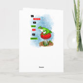 Carte Je préfère une grenouille à un prince | Artwork de (Dos)