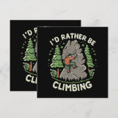 Carte Je préférerais grimper (Devant / Derrière)