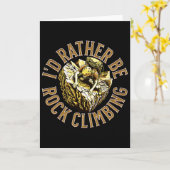 Carte Je préférerais grimper (Fleur jaune)