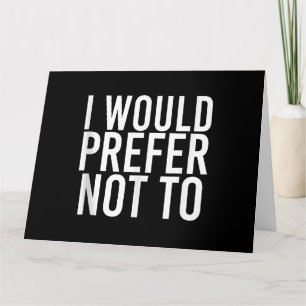 Carte JE PRÉFÉRERAIS NE PAS ÊTRE Drôle Lazy Gym Fitness 