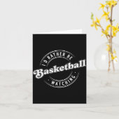 Carte Je préférerais regarder du baseball (Fleur jaune)