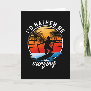 Carte Je Préférerais Surfer