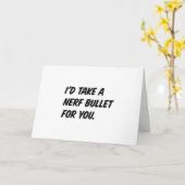 CARTE "JE PRENDRAIS UNE BALLE DE NERF POUR VOUS" AIMANT (Fleur jaune)