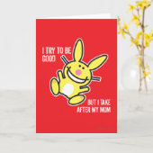 Carte Je prends ma mère (Fleur jaune)