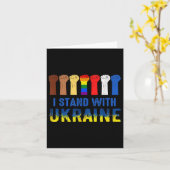 Carte Je Prends Position Avec L'Ukraine Anti Poutine Arr (Fleur jaune)