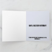 CARTE JE REMERCIE DIEU À CHAQUE FOIS QUE JE ME SOUVIENS  (Intérieur)