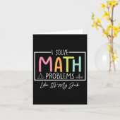 Carte Je Résous des Problèmes de Maths Comme si c'Était (Fleur jaune)