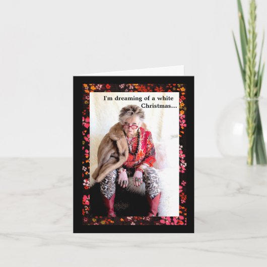 Carte Je rêve d'un Noël blanc (Devant)