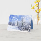 Carte Je rêve d'un Noël blanc (Fleur jaune)