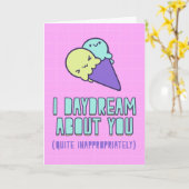 Carte Je rêve éveillé de toi (tout à fait de manière ina (Fleur jaune)