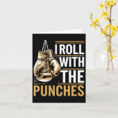 Carte Je Roule Avec Les Punches Boxer Sports Force Athl (Fleur jaune)