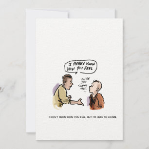 Carte Je sais ce que vous ressentez Funky Cancer Cartoon