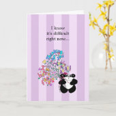 Carte Je sais que c'est difficile en ce moment - Encoura (Fleur jaune)