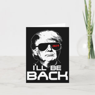 Carte Je serai fou 45 47 Donald Trump 2024 Prenez Amer