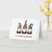 Carte Je Serai Gnome Pour Noël (Fleur jaune)